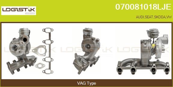 LGK 070081018LJE - Турбина, компрессор www.autospares.lv