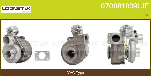 LGK 070081039LJE - Турбина, компрессор www.autospares.lv