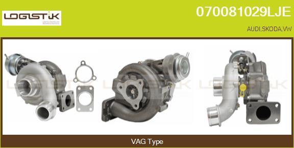 LGK 070081029LJE - Турбина, компрессор www.autospares.lv