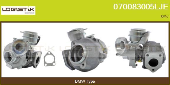 LGK 070083005LJE - Турбина, компрессор www.autospares.lv