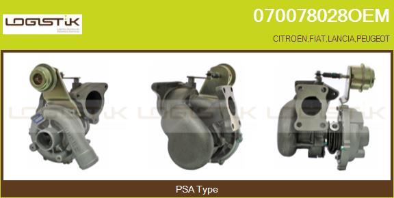 LGK 070078028OEM - Турбина, компрессор www.autospares.lv