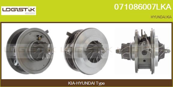 LGK 071086007LKA - Картридж турбины, группа корпуса компрессора www.autospares.lv