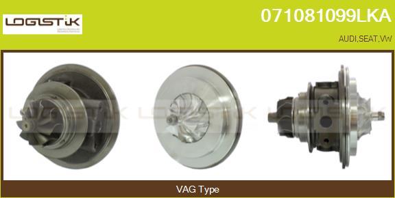 LGK 071081099LKA - Картридж турбины, группа корпуса компрессора www.autospares.lv