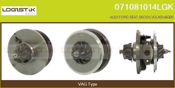 LGK 071081014LGK - Картридж турбины, группа корпуса компрессора www.autospares.lv