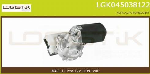 LGK LGK045038122 - Stikla tīrītāju motors www.autospares.lv