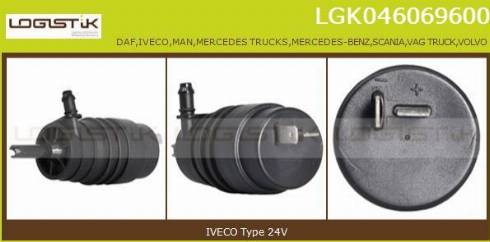 LGK LGK046069600 - Ūdenssūknis, Stiklu tīrīšanas sistēma autospares.lv