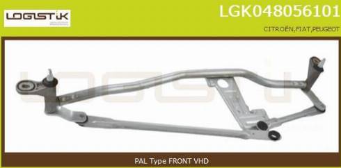 LGK LGK048056101 - Stiklu tīrītāja sviru un stiepņu sistēma www.autospares.lv