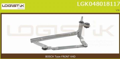 LGK LGK048018117 - Stiklu tīrītāja sviru un stiepņu sistēma www.autospares.lv