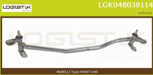 LGK LGK048038114 - Система тяг и рычагов привода стеклоочистителя www.autospares.lv