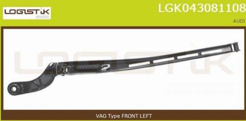 LGK LGK043081108 - Рычаг стеклоочистителя, система очистки окон www.autospares.lv