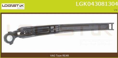 LGK LGK043081304 - Stikla tīrītāja svira, Stiklu tīrīšanas sistēma www.autospares.lv