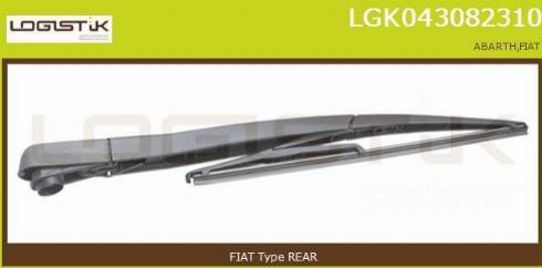 LGK LGK043082310 - Stikla tīrītāja svira, Stiklu tīrīšanas sistēma www.autospares.lv