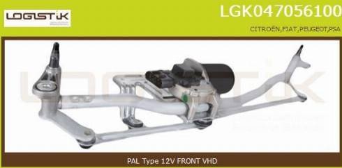 LGK LGK047056100 - Stiklu tīrīšanas sistēma www.autospares.lv