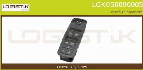 LGK LGK050090005 - Slēdzis, Stikla pacēlājmehānisms autospares.lv