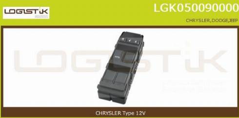 LGK LGK050090000 - Slēdzis, Stikla pacēlājmehānisms www.autospares.lv