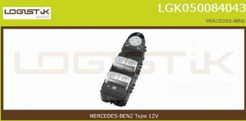 LGK LGK050084043 - Switch, window regulator www.autospares.lv