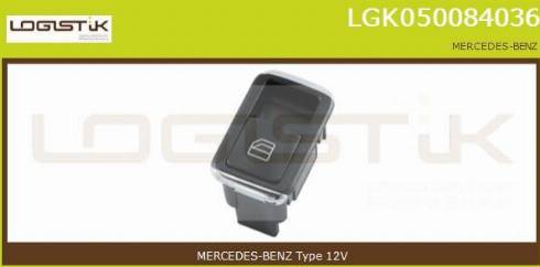 LGK LGK050084036 - Slēdzis, Stikla pacēlājmehānisms www.autospares.lv