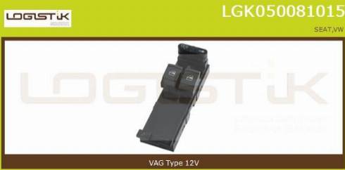 LGK LGK050081015 - Slēdzis, Stikla pacēlājmehānisms autospares.lv