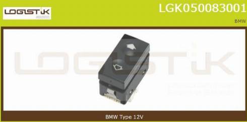 LGK LGK050083001 - Выключатель, стеклоподъемник www.autospares.lv