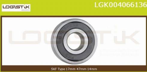 LGK LGK004066136 - Bearing www.autospares.lv