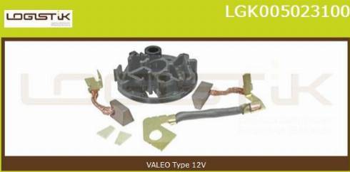 LGK LGK005023100 - Кронштейн, угольная щетка www.autospares.lv