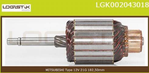 LGK LGK002043018 - Якорь, стартер www.autospares.lv