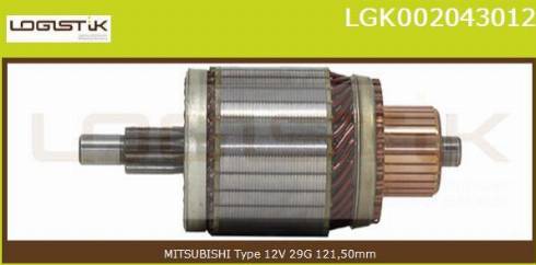 LGK LGK002043012 - Enkurs, Starteris www.autospares.lv