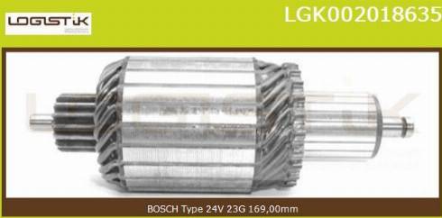 LGK LGK002018635 - Armature, starter www.autospares.lv