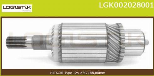 LGK LGK002028001 - Якорь, стартер www.autospares.lv