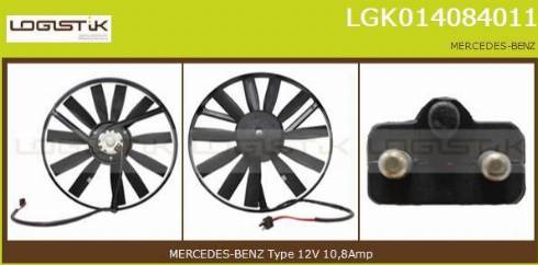 LGK LGK014084011 - Elektromotors, Dzes. sist. radiatora ventilators autospares.lv