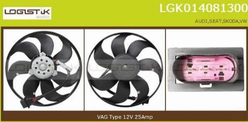 LGK LGK014081300 - Ventilators, Motora dzesēšanas sistēma www.autospares.lv