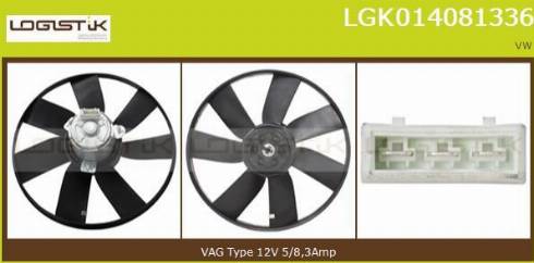 LGK LGK014081336 - Ventilators, Motora dzesēšanas sistēma autospares.lv