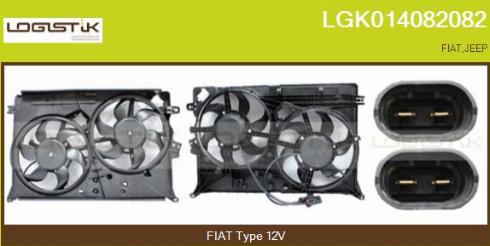 LGK LGK014082082 - Elektromotors, Dzes. sist. radiatora ventilators www.autospares.lv