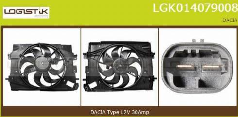 LGK LGK014079008 - Elektromotors, Dzes. sist. radiatora ventilators www.autospares.lv