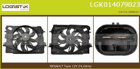 LGK LGK014079023 - Elektromotors, Dzes. sist. radiatora ventilators www.autospares.lv