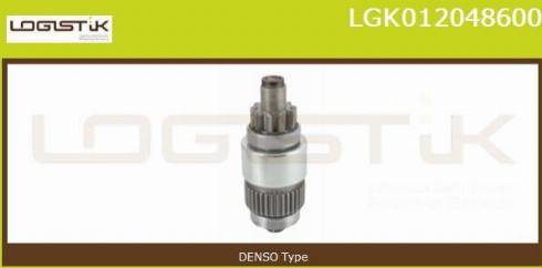 LGK LGK012048600 - Ведущая шестерня, бендикс, стартер www.autospares.lv