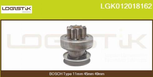 LGK LGK012018162 - Zobrats, Starteris autospares.lv