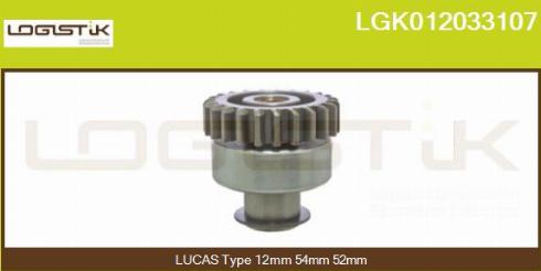 LGK LGK012033107 - Zobrats, Starteris autospares.lv