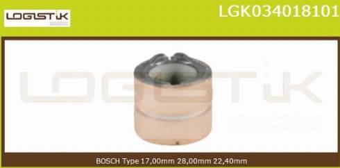 LGK LGK034018101 - Kolektora gredzens, Ģenerators www.autospares.lv