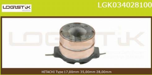 LGK LGK034028100 - Контактное кольцо, генератор www.autospares.lv