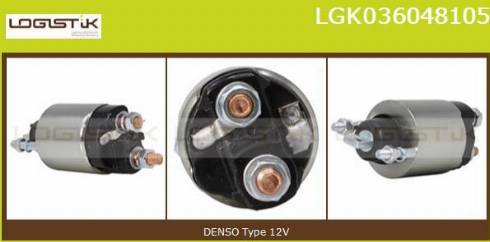 LGK LGK036048105 - Ievilcējrelejs, Starteris www.autospares.lv