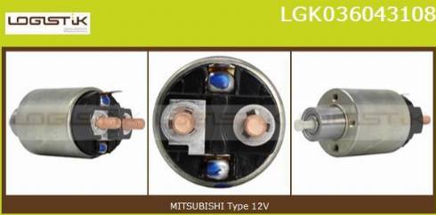 LGK LGK036043108 - Solenoid Switch, starter www.autospares.lv