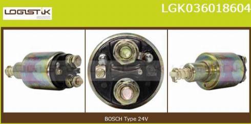 LGK LGK036018604 - Ievilcējrelejs, Starteris www.autospares.lv