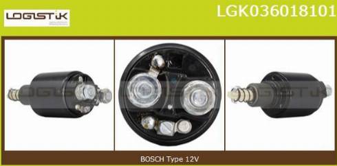 LGK LGK036018101 - Ievilcējrelejs, Starteris www.autospares.lv