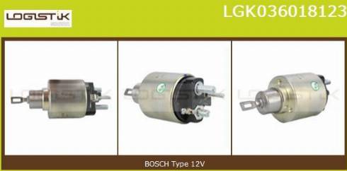 LGK LGK036018123 - Solenoid Switch, starter www.autospares.lv