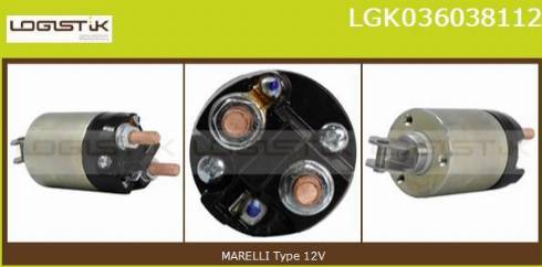 LGK LGK036038112 - Ievilcējrelejs, Starteris autospares.lv