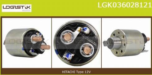 LGK LGK036028121 - Тяговое реле, соленоид, стартер www.autospares.lv