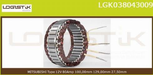 LGK LGK038043009 - Stators, Ģenerators autospares.lv