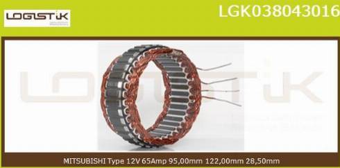 LGK LGK038043016 - Stators, Ģenerators autospares.lv