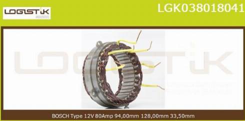 LGK LGK038018041 - Stators, Ģenerators autospares.lv